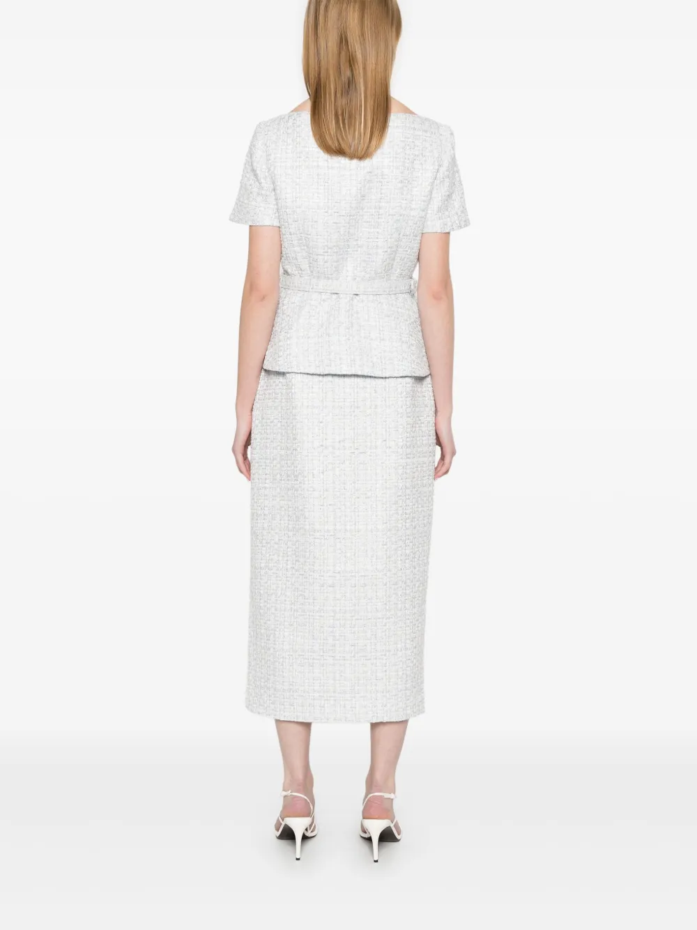 SELF-PORTRAIT BOUCLÉ MIDI DRESS