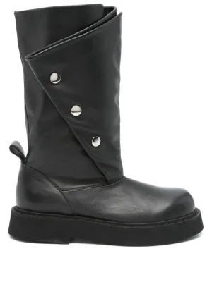 Versace メドゥーサ レザーブーツ | ブラック | FARFETCH JP