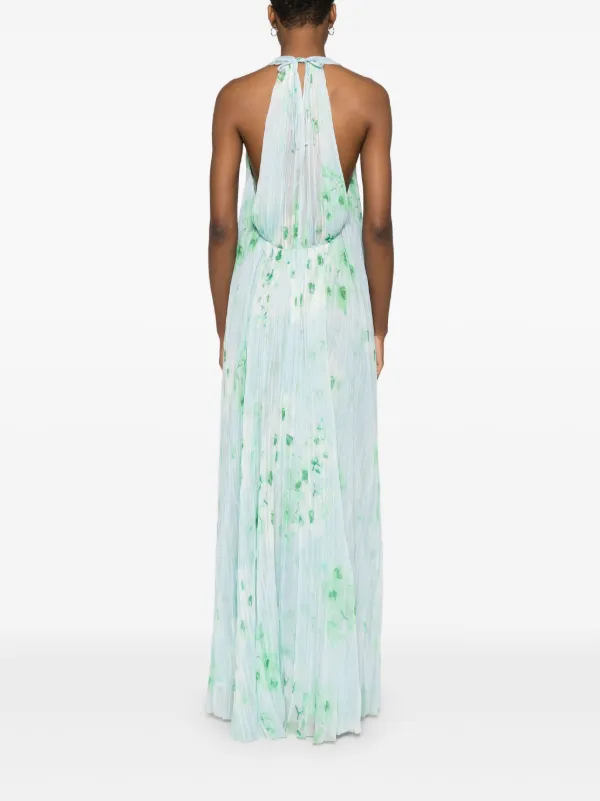 PINKO floral-print Maxi Dress | Blue | FARFETCH