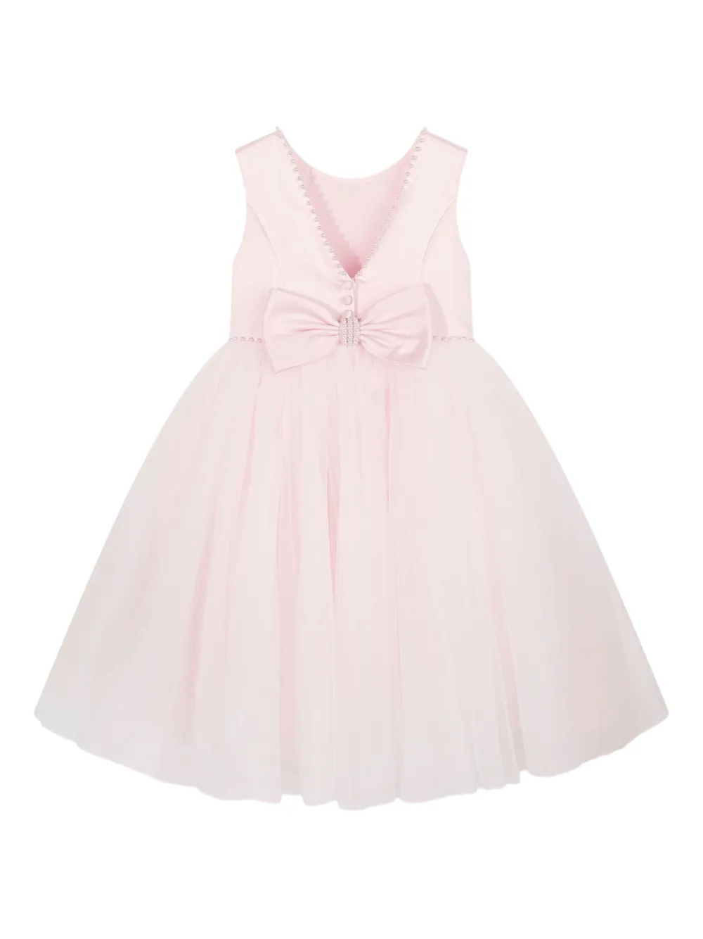 Sarah Louise bow-detail Dress | Pink | FARFETCH