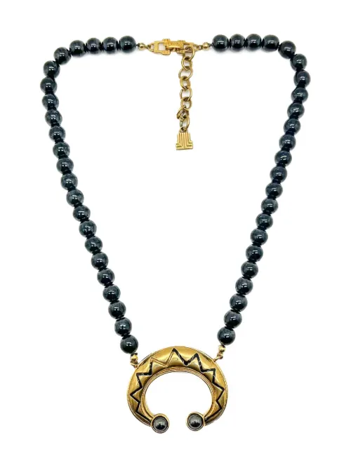 Collier Crescent Talisman (années 1980) - Lanvin Pre-Owned - Modalova