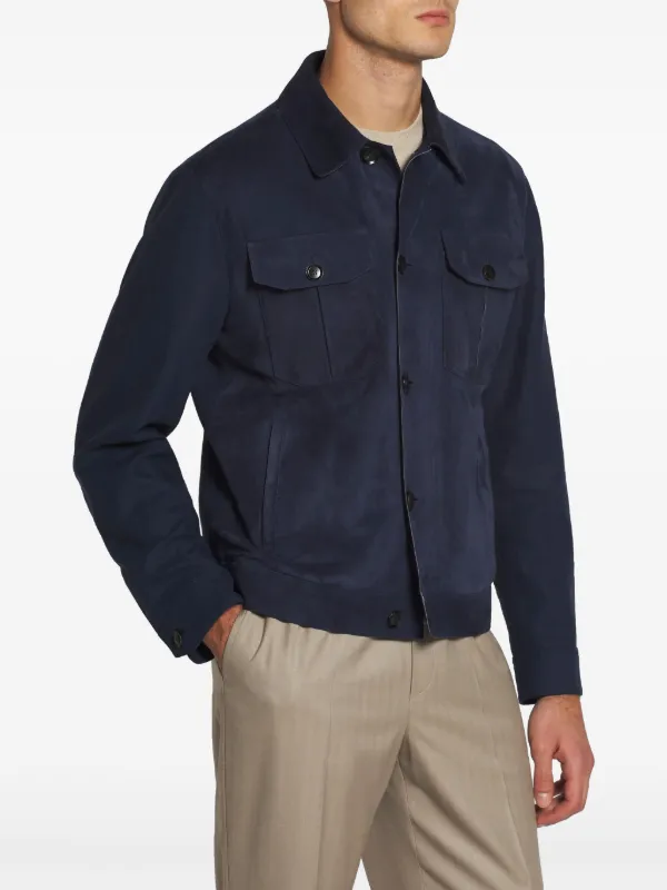 brioni シャツジャケット Brioni シャツジャケット | ブルー | FARFETCH JP