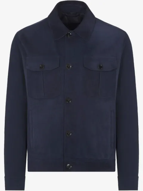 Brioni cupro shirt jacket 