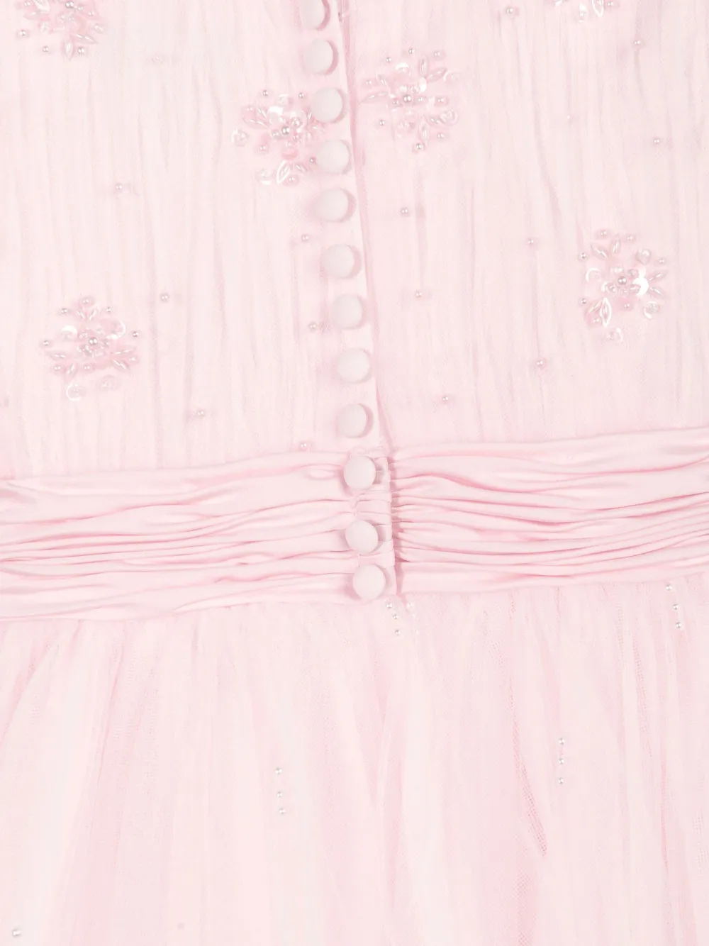Sarah Louise Jurk met bloemenpatch Roze