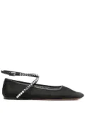 Amina Muaddi Ane ballet flats - Black