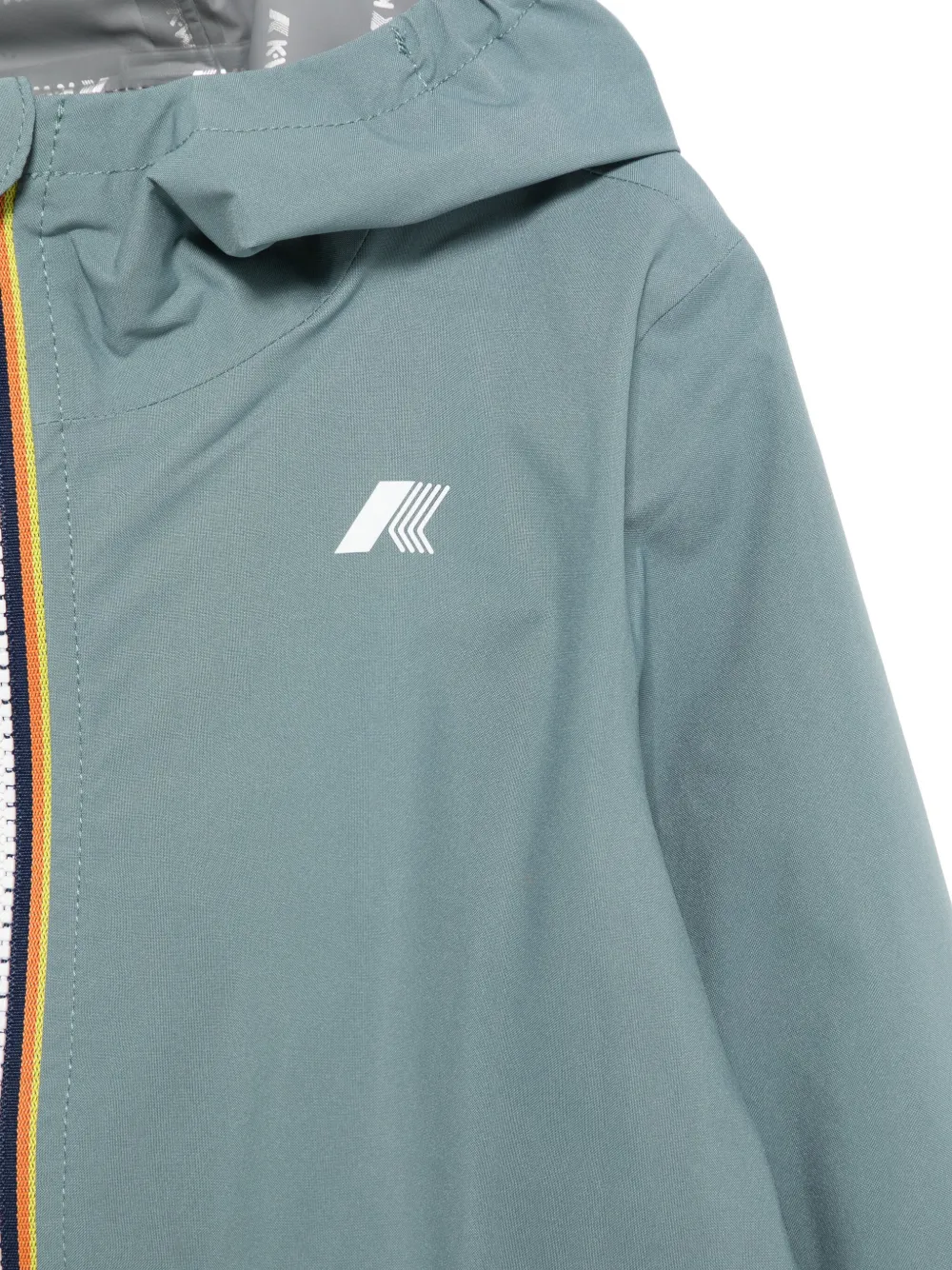 K Way Kids Jack met capuchon Groen