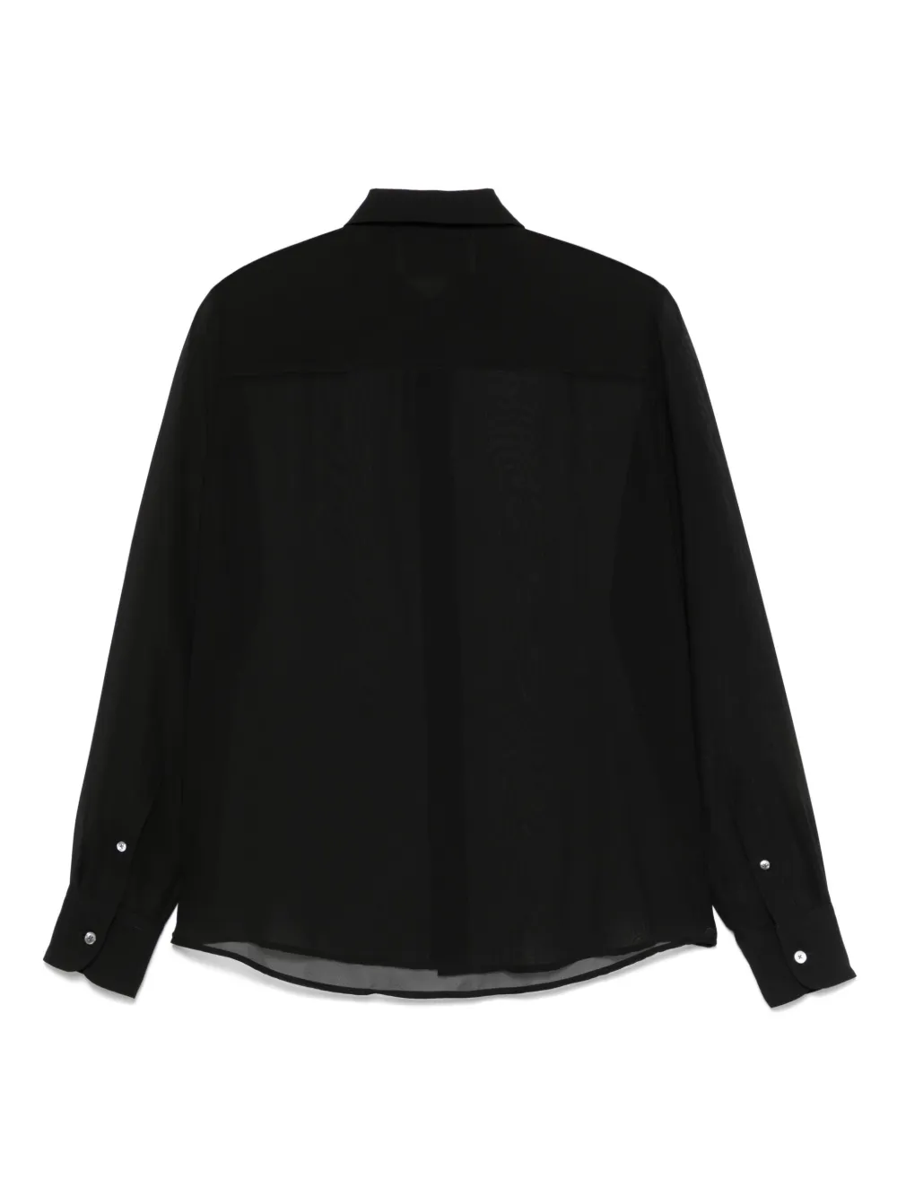 AMI Paris Semi-doorzichtig blouse - Zwart