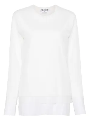 Prada Pre-Owned 2000s Longline Plunge T-shirt | White | FARFETCH RO