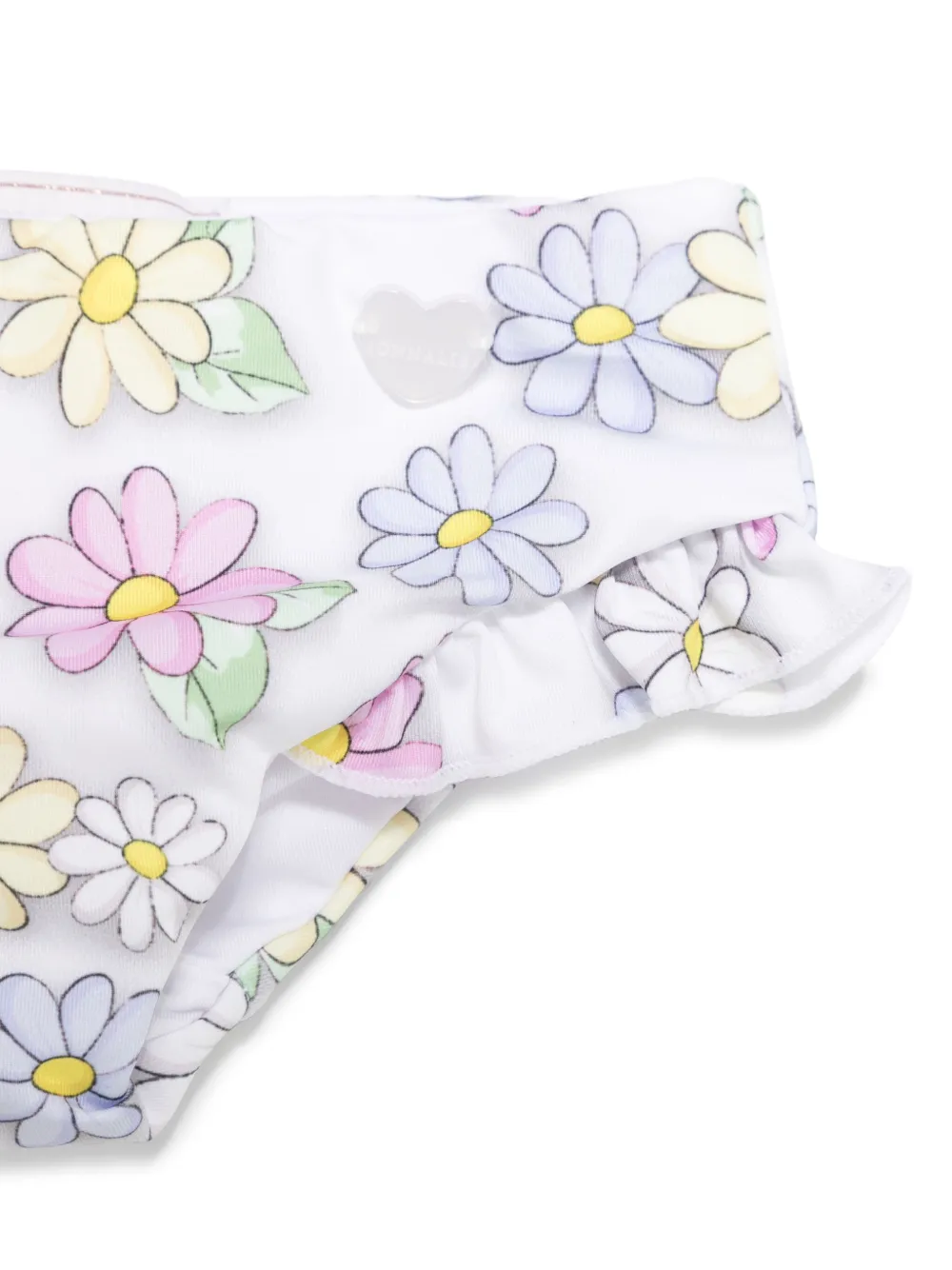 Monnalisa x Disney bikini met bloemenprint Wit