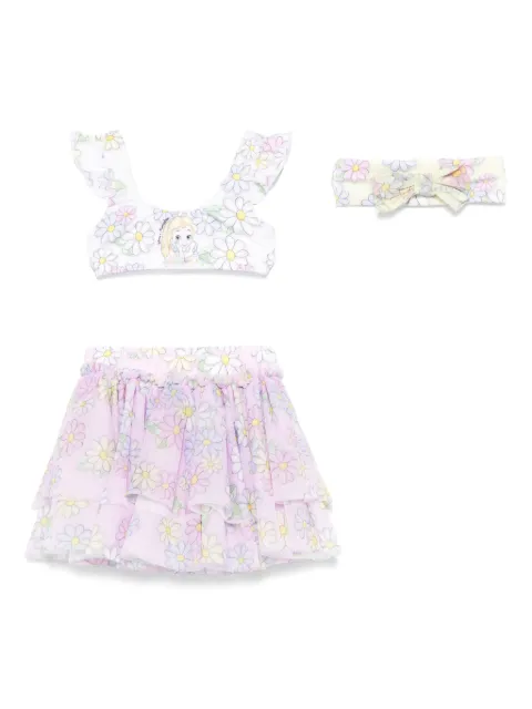 Monnalisa x Disney floral-print bikini set