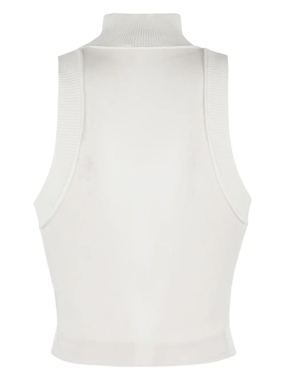 Elisabetta Franchi Ribgebreide tanktop - Wit