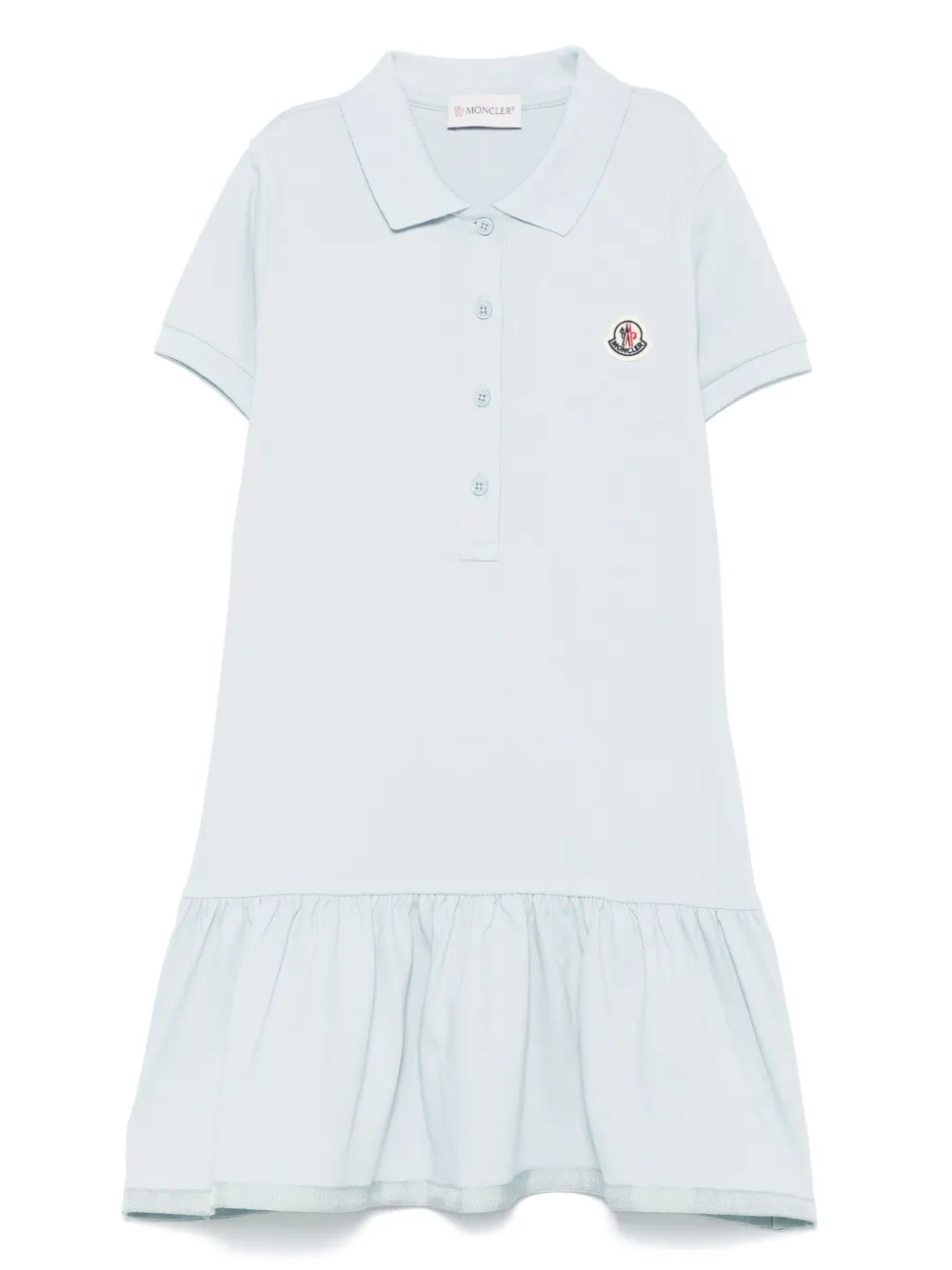 Moncler Enfant Jurk met logopatch Blauw