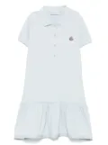 Moncler Enfant logo-patch dress - Blue