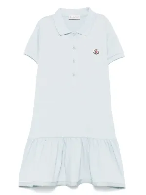 Moncler Enfant ロゴウエスト ポロワンピース | ブルー | FARFETCH JP