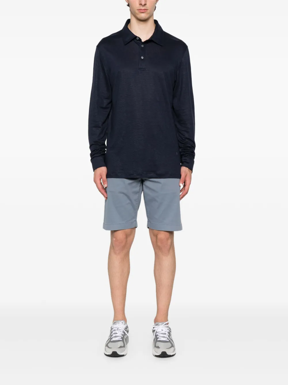 Brett Johnson Jersey poloshirt - Blauw