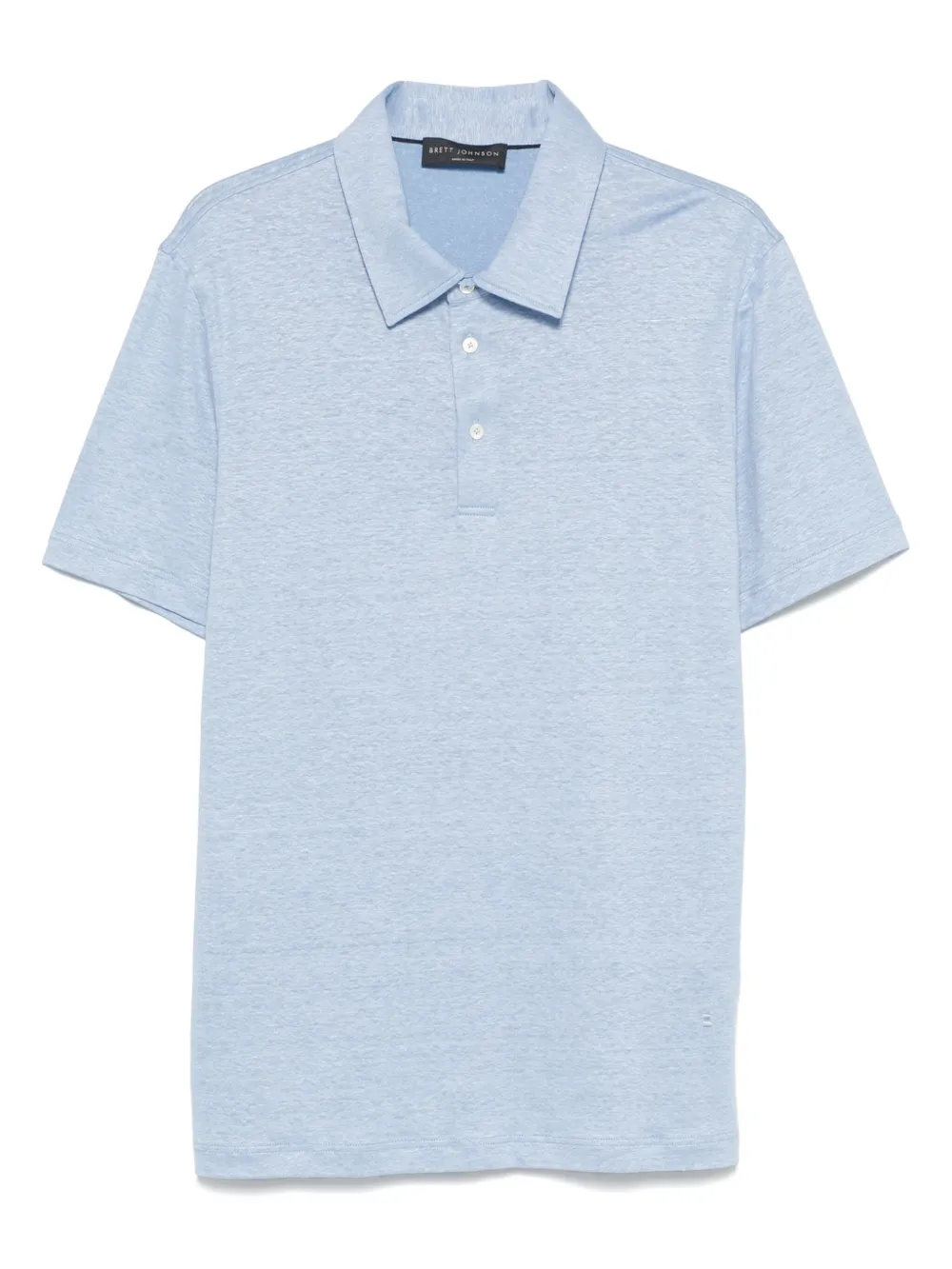 Brett Johnson playera tipo polo de seda | azul | Image 1