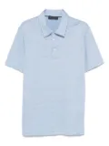 Brett Johnson linen-silk polo shirt - Blue