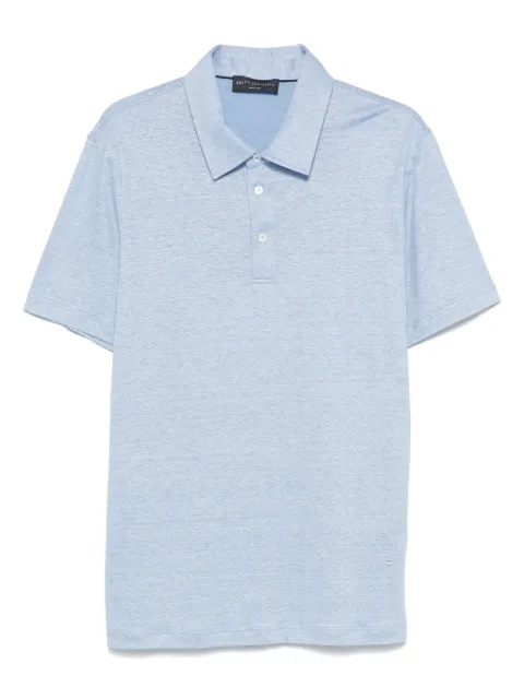 Brett Johnson linen-silk polo shirt