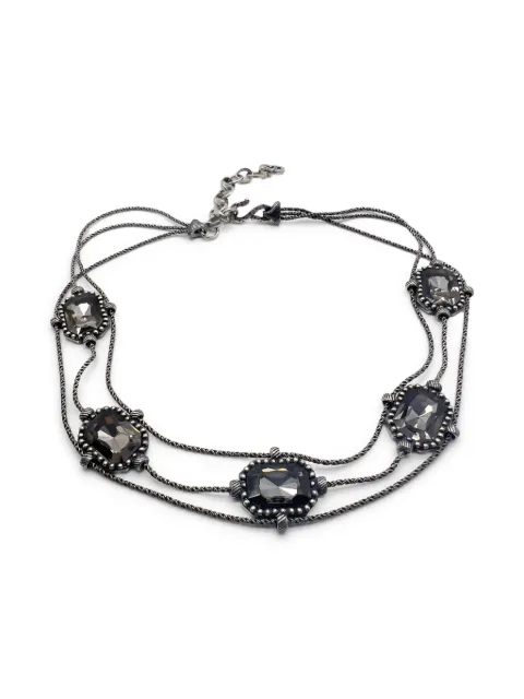 Christian Dior Pre-Owned gargantilla con detalles de cristal 2000