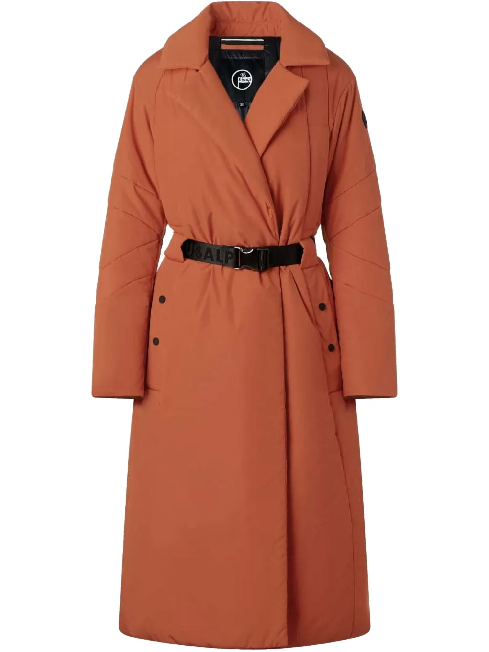 Fusalp Trenchcoat met logopatch Oranje