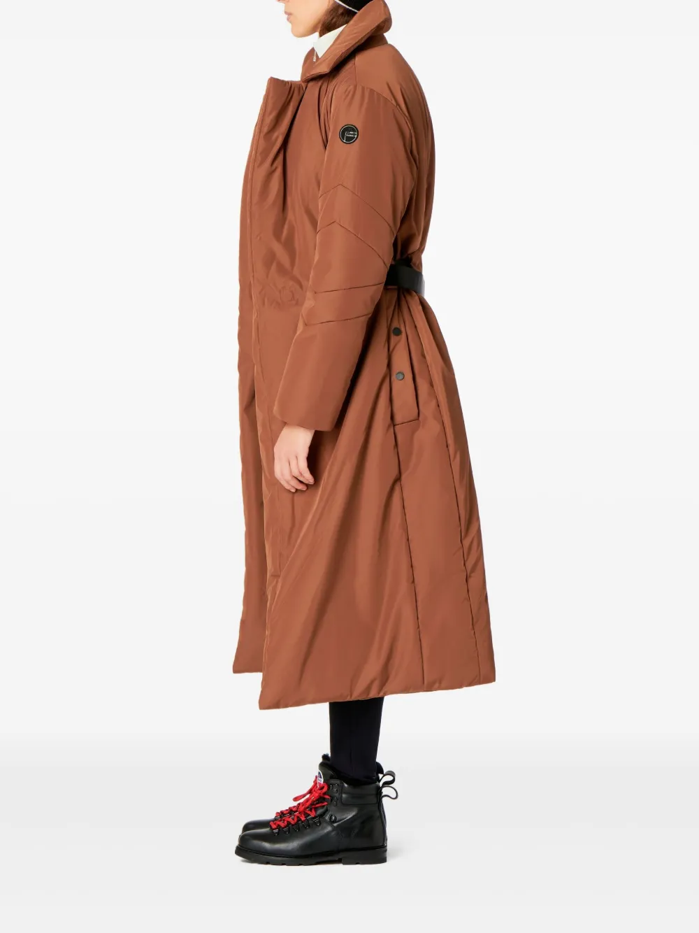 Fusalp Trenchcoat met logopatch Oranje