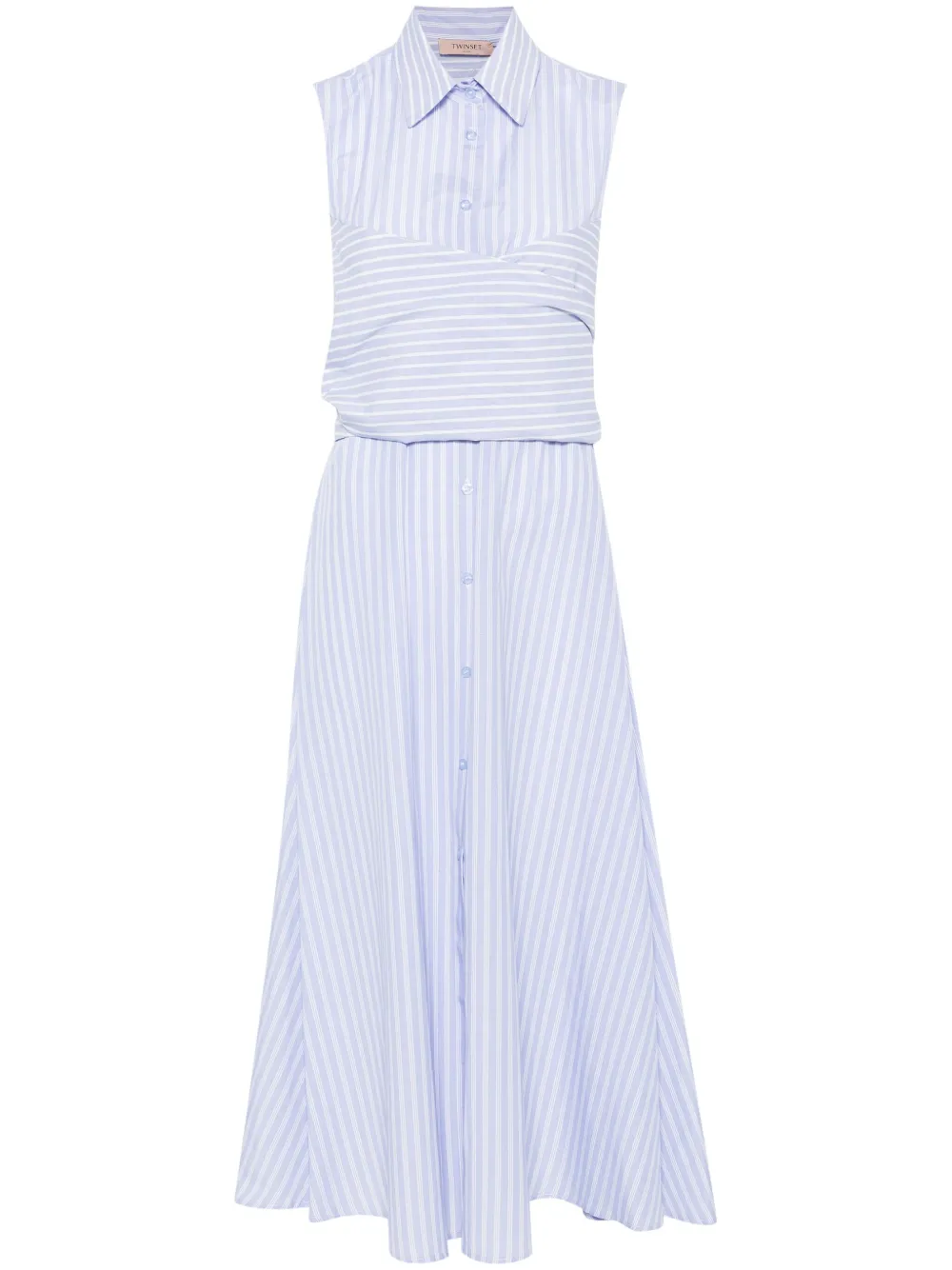 striped midi dress