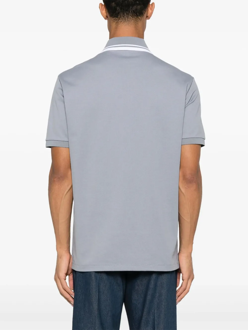 Gucci Poloshirt met geborduurd logo Blauw