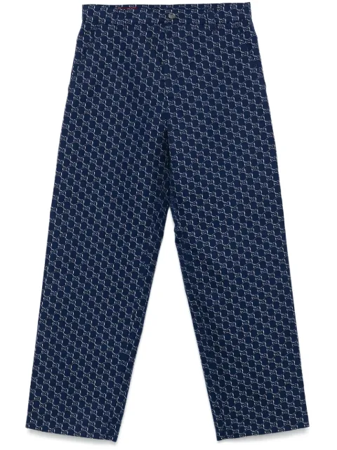 Gucci GG Shadow-jacquard cotton trousers