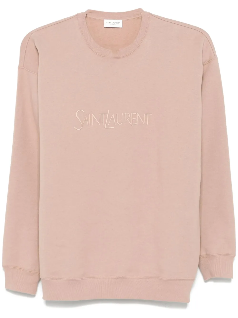 Saint Laurent Sweater met geborduurd logo Roze