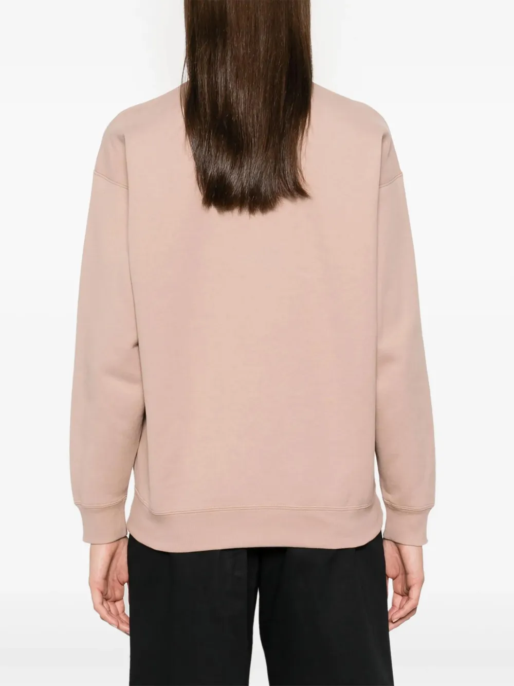 Saint Laurent Sweater met geborduurd logo Roze