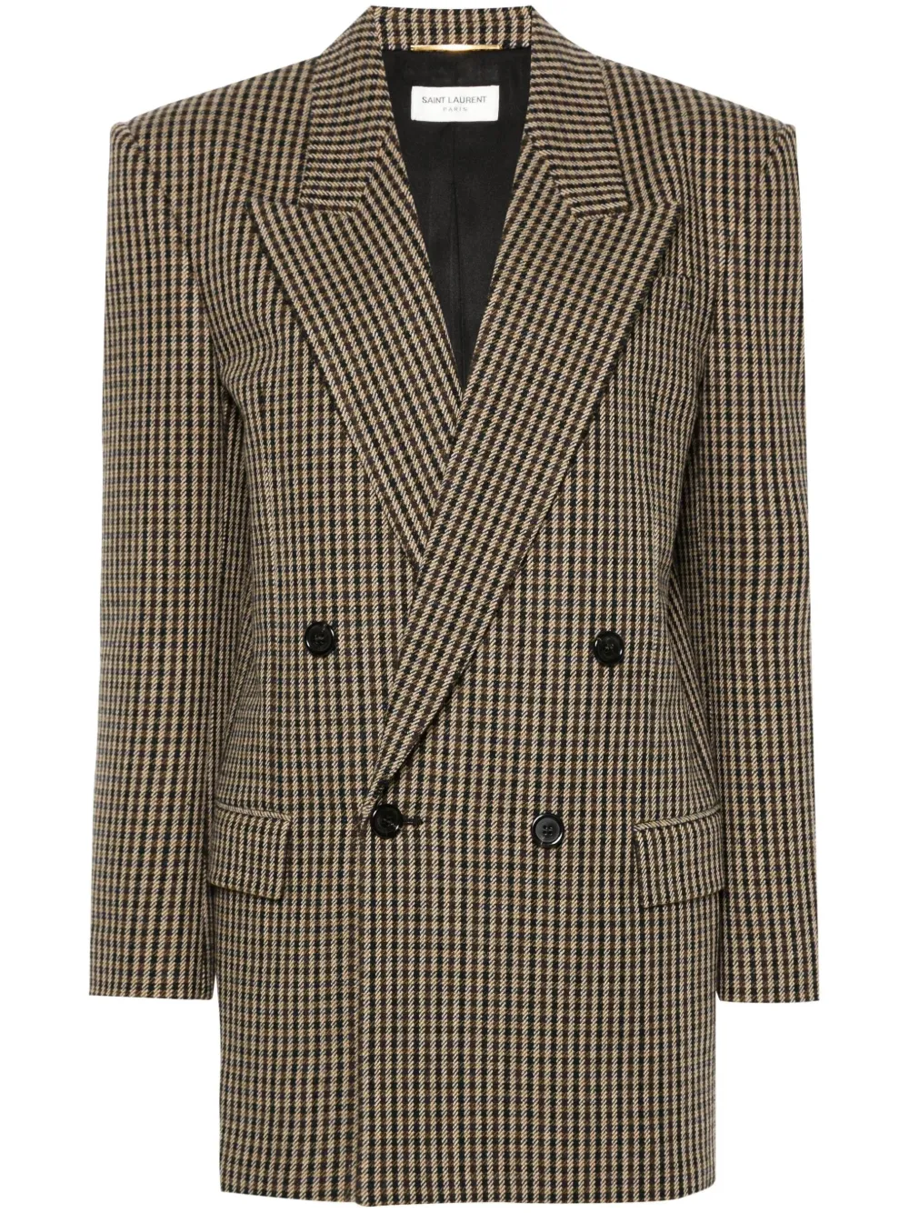 Saint Laurent checked blazer | Neutrals | Image 1