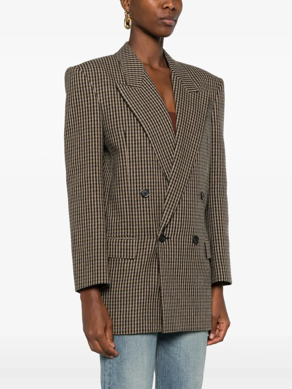 Saint Laurent Geruite blazer Beige