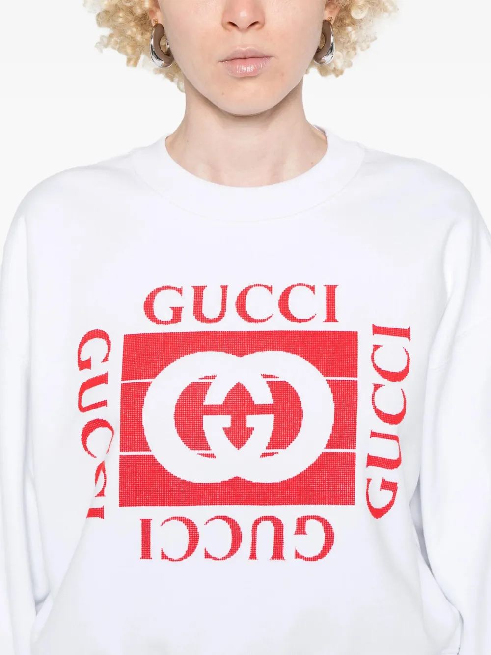 Gucci Sweater met logo Wit