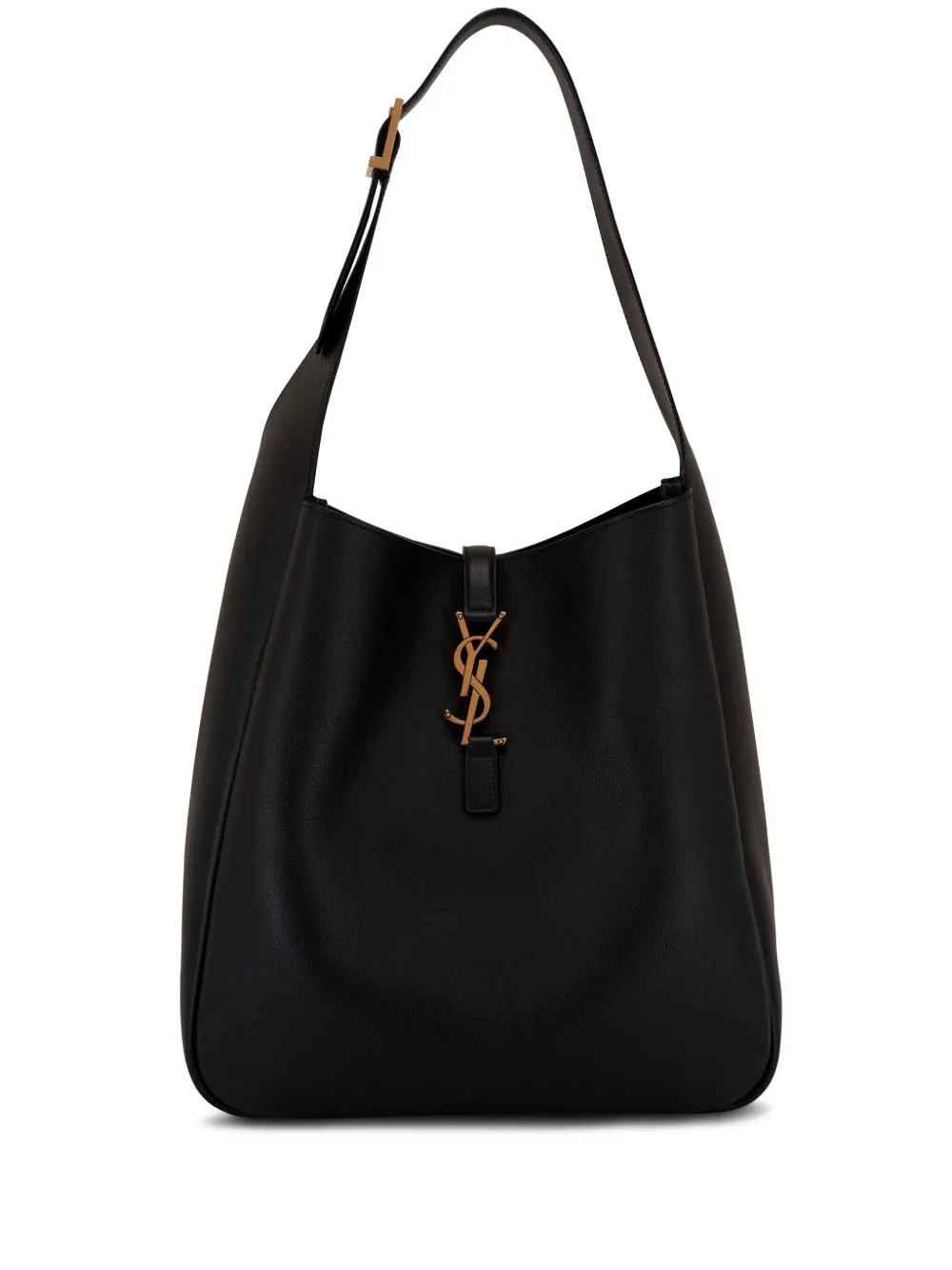 Saint Laurent Grote Le 5 À 7 leren schoudertas Zwart