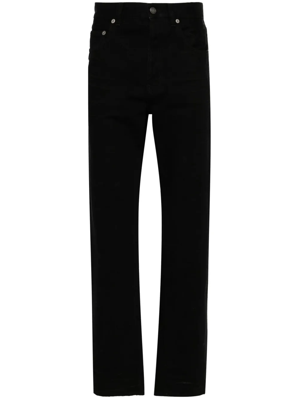 low-rise straight-leg jeans