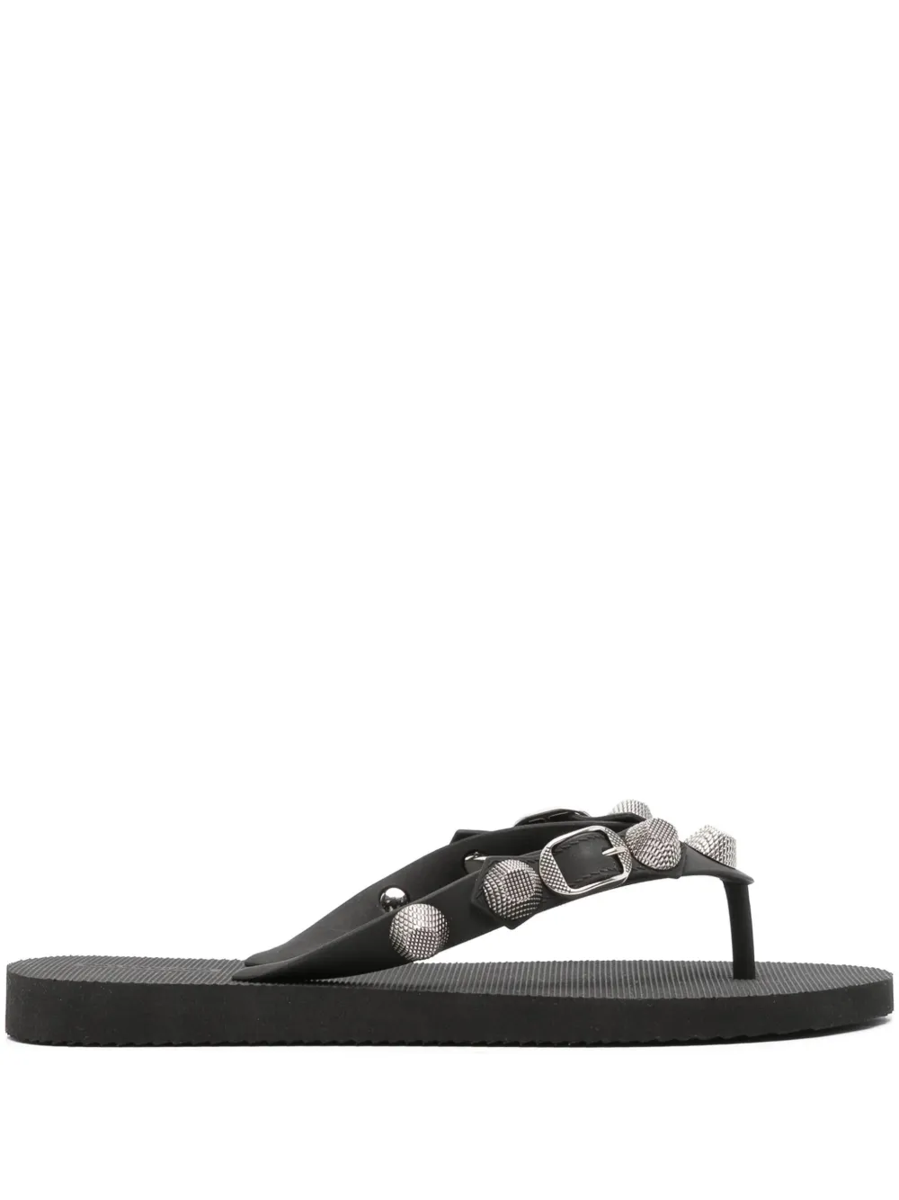 Balenciaga Cagole teenslippers met studs Zwart