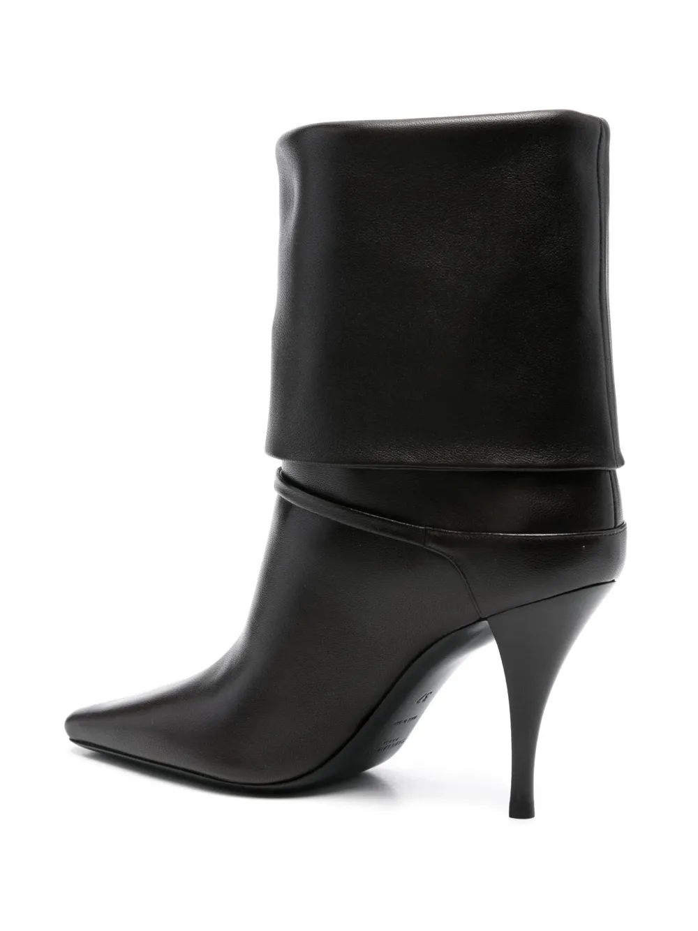 Saint Laurent 85mm folded boots Black