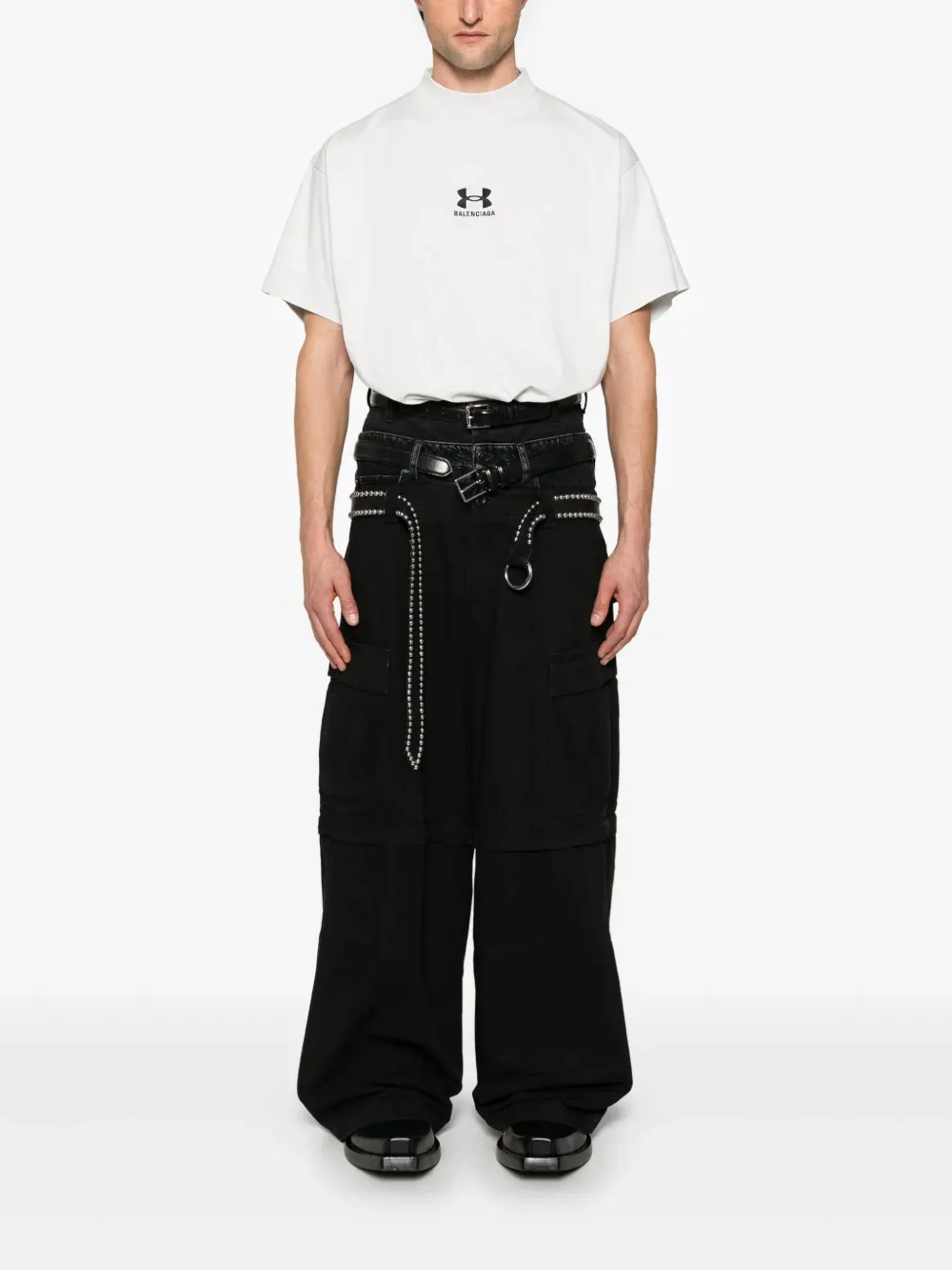 Balenciaga x Under Armour T-shirt met logo-print Grijs