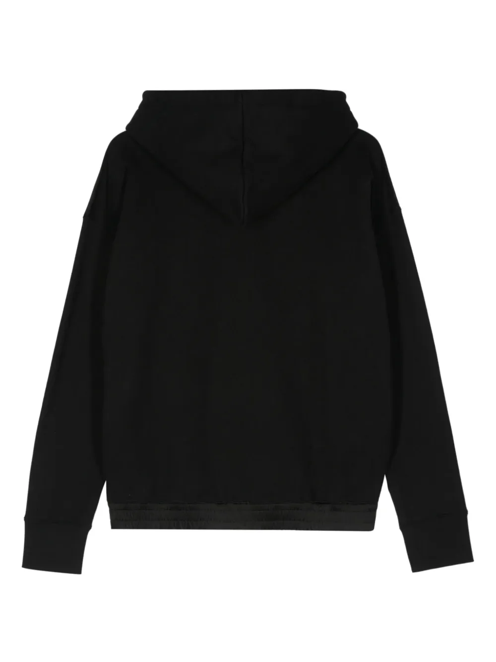 Saint Laurent Logo-embroidered Cotton Hoodie In Black