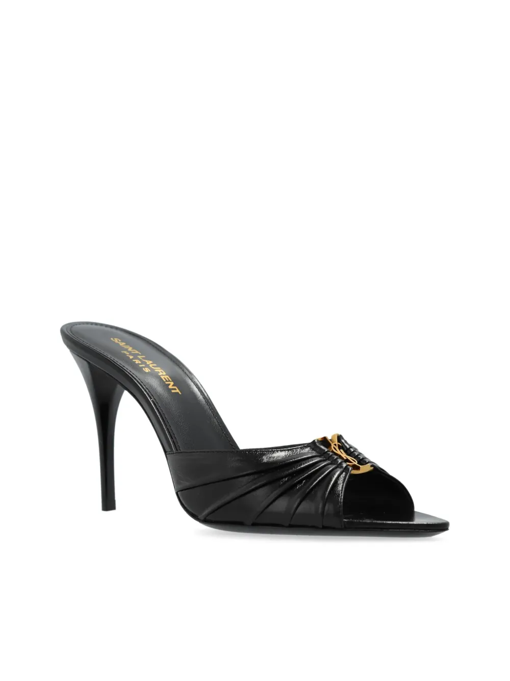 Saint Laurent 90 mm Babylone muiltjes Zwart