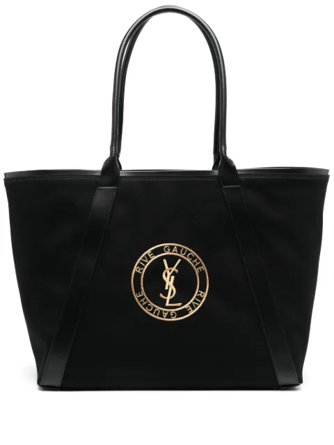 Saint Laurent Rive Gauche Tote Bag aus Canvas