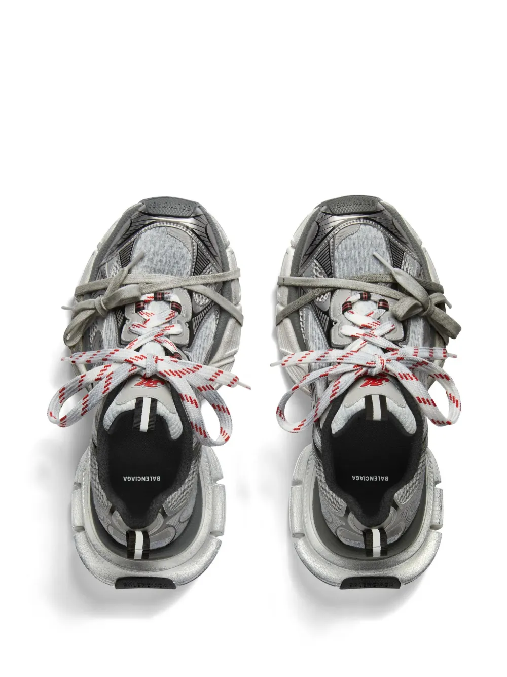 Balenciaga 3XL mesh-panel sneakers Grey