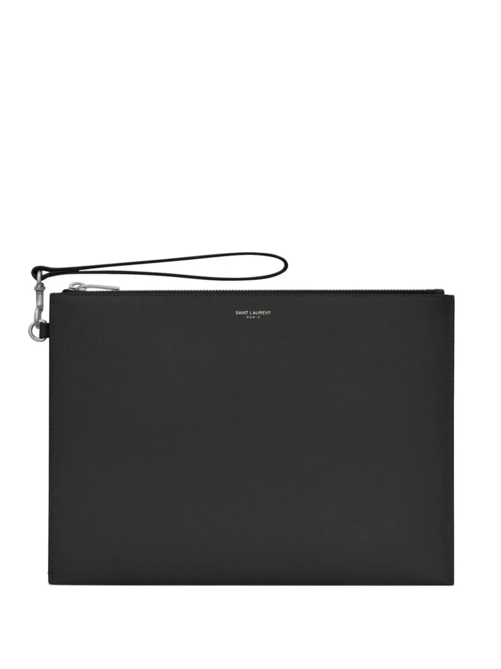 Saint Laurent Clutch met rits Zwart