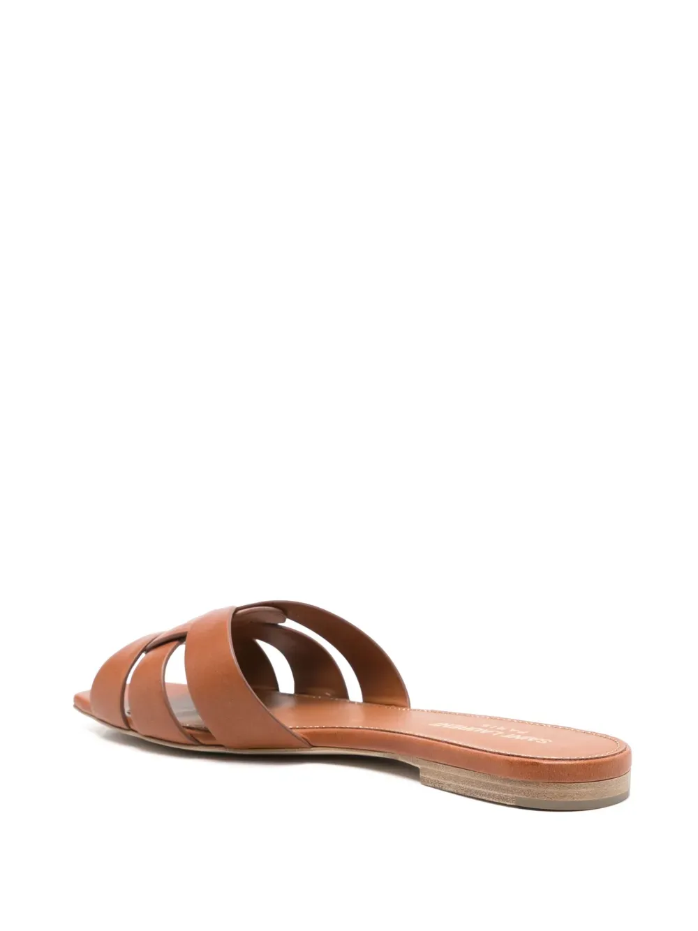 Saint Laurent Tribute flat sandals Brown