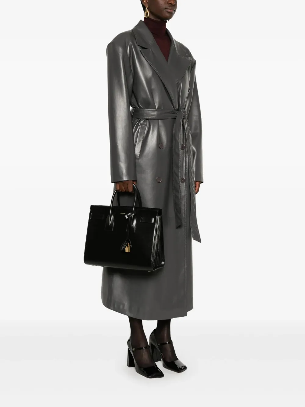 Saint Laurent Sac de Jour kleine shopper Zwart