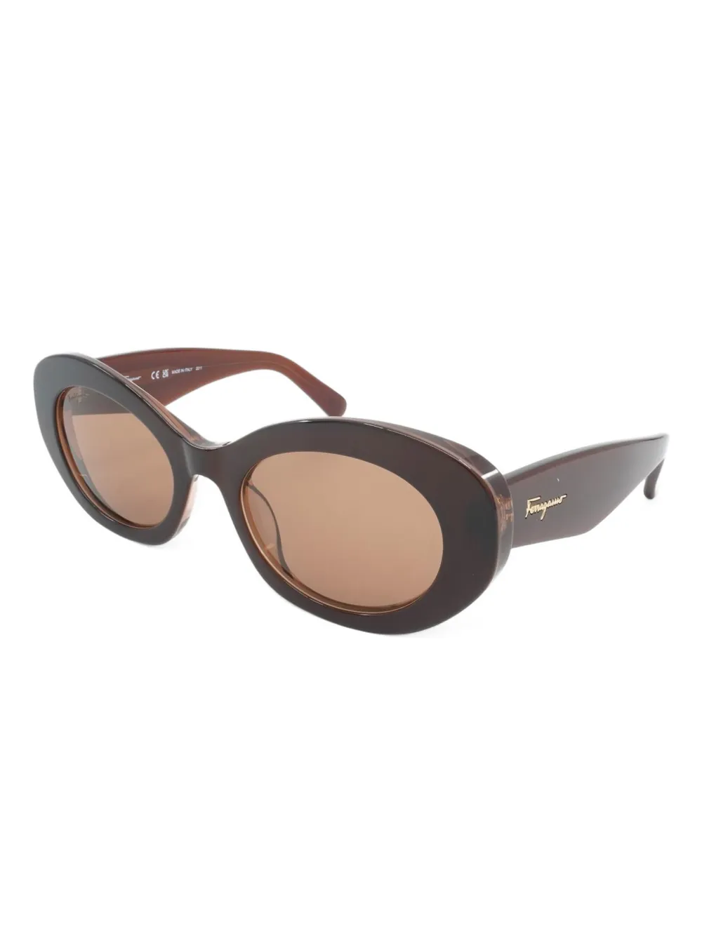 Ferragamo Eyewear lentes de sol con armazón ovalada | Image 2
