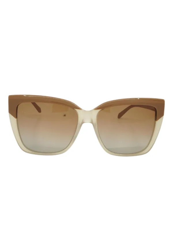 Ferragamo ブラウン オーバーサイズ サングラス Ferragamo Eyewear オーバーサイズフレーム サングラス