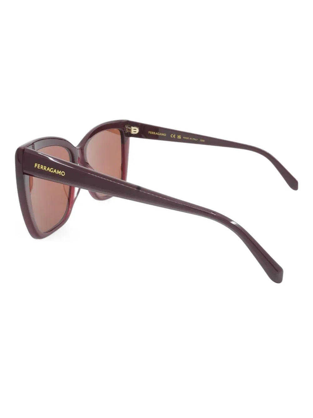 FERRAGAMO EYEWEAR BUTTERFLY-FRAME SUNGLASSES