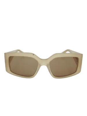 Ferragamo Eyewear スクエアフレーム サングラス | ブルー | FARFETCH JP