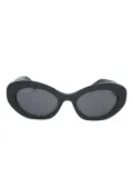 Ferragamo Eyewear oval-frame ""Black"" sunglasses